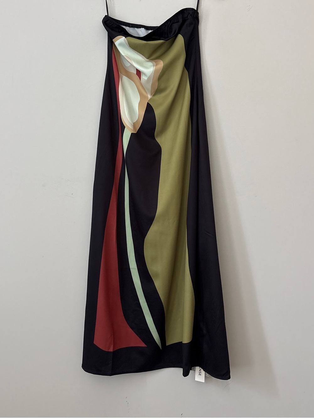 Commense Floral Print Split Tube Long Dress -XS - Picture 2 of 9